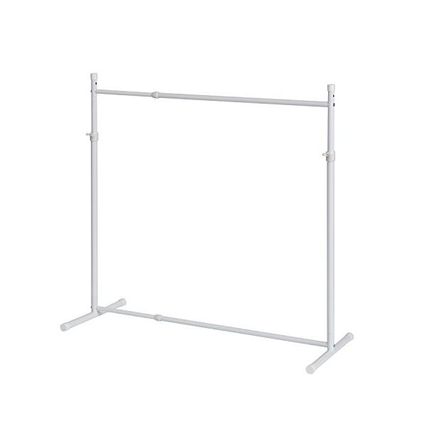 他サイト： HEIAN SHINDO ハンガーラック 押入れ収納 シングル 縦横伸縮 ホワイト 幅75~130cm 高さ81~110cm 奥行き40cm OHW-10 平安伸銅工業の商品画像