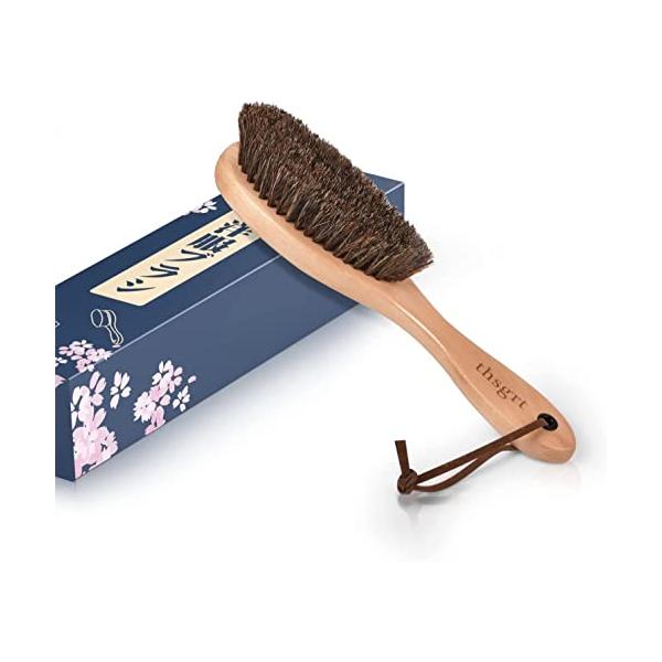馬毛ブラシ 花粉や埃除去革カバン、革靴など革製品の保養に表面のクリーンと保養にできる、光沢も出る。馬毛ブラシの清潔力は強いし、馬毛ブラシは細かいところまで入り、花粉や埃が落ちる、洋服ブラシとしてソファー、布団、靴などにもきれいに掃除できます...
