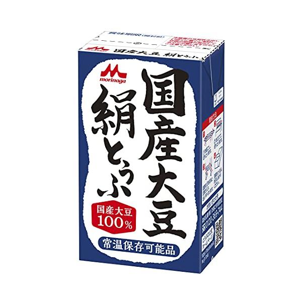 紙パック豆腐 12丁 常温 森永国産大豆絹とうふ 12丁入 1箱（計12丁） 森永乳業