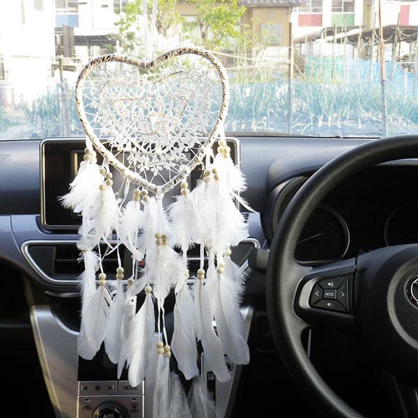 光る ドリームキャッチャー ハート 電飾 車 カー用品 ルームミラー アクセサリー 飾り 羽 かわいい おしゃれ お守り 風水 刺繍 ピンク ホワイト あすつく Cvdm 023 Comodo Viento 通販 Yahoo ショッピング
