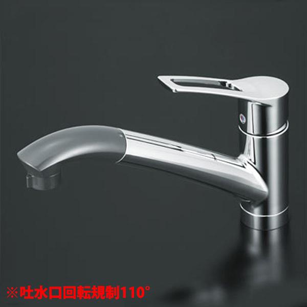 KVK 流し台用シングルレバー式シャワー付混合栓 KM5031 (水栓 KVK 流し台用シングルレバー式シャワー付混合栓 KM5031 (水栓