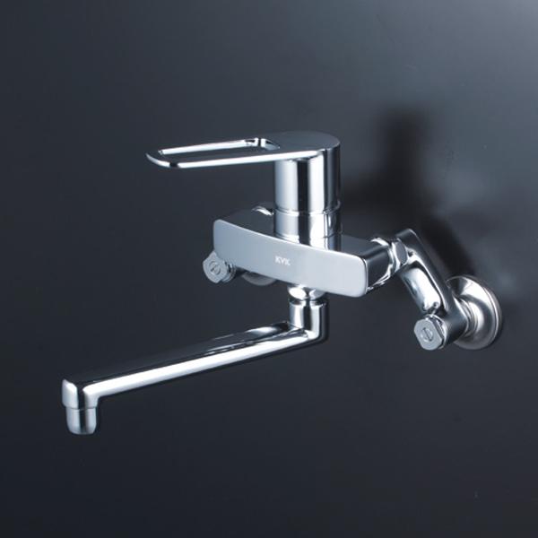 新品シングルレバー混合水栓KVK KVK シングルレバー式混合栓(楽付王)(eレバー) MSK110KERKT (水
