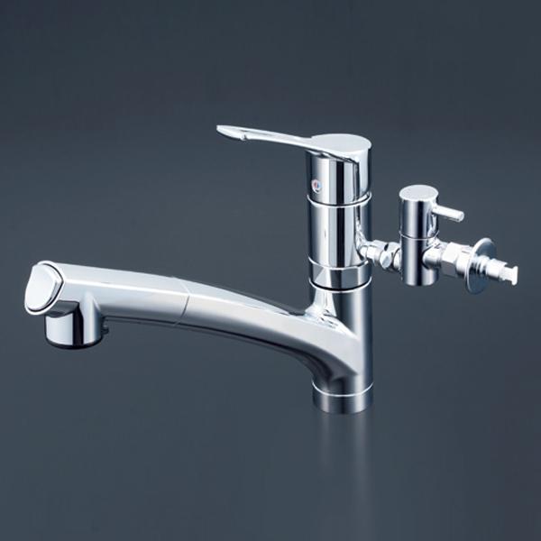 KVK 流し台用シングルレバー式シャワー付混合栓(分岐止水栓付 KVK 流し台用シングルレバー式シャワー付混合栓(分岐止水栓付