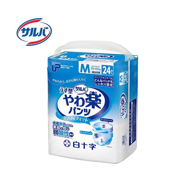 紙おむつ 白十字 PUサルバ やわ楽パンツ Mサイズ : コンパスシーカー