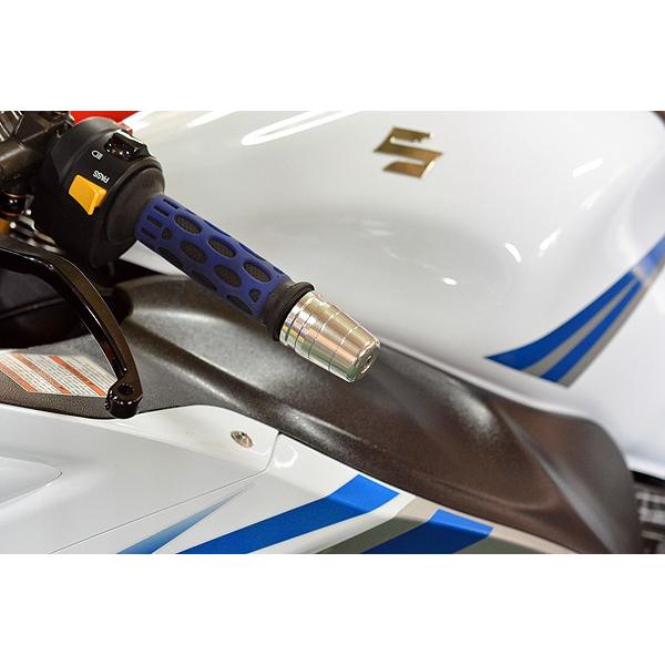 GSX1300R　ハヤブサ　バーエンド　シルバー