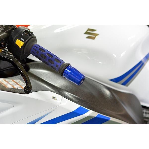 GSX1300R　ハヤブサ　バーエンド　ブルー