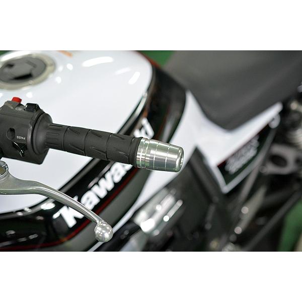 ZRX1200 DAEG　バーエンド　シルバー