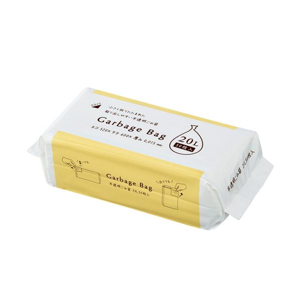 他サイト： ジャパックス コンパクトタイプゴミ袋 半透明 20L 1パック(50枚) 取り寄せ商品の商品画像