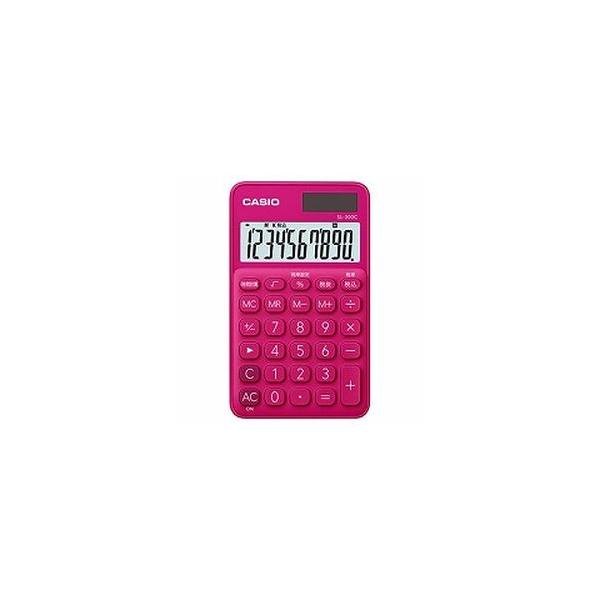他サイト： カシオ計算機（CASIO） SL-300C-RD-N カシオ手帳型カラフル電卓 メーカー在庫品の商品画像