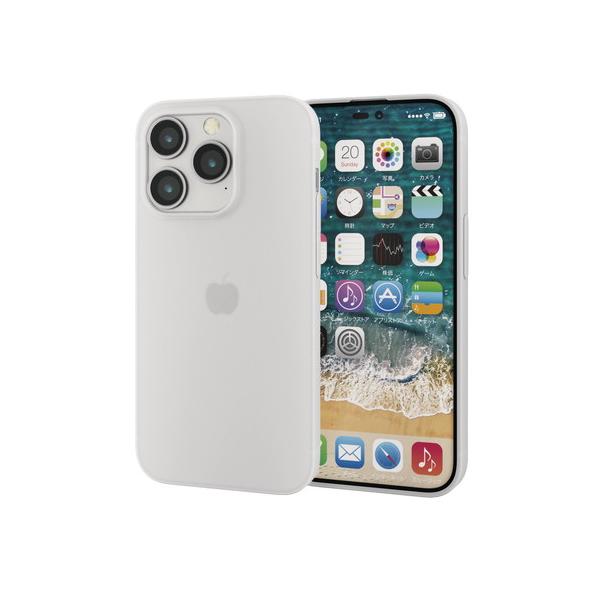 ELECOM iPhone14Pro用ソフトケース 極薄 0.5mm マットクリア  ■▼479-3775 PM-A22CPP05CR  1個