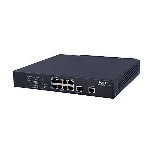 NEC QX-S508FT-1G-PW 100Mx8p 1Gx1p レイヤ2ベーシックPoEスイッチ