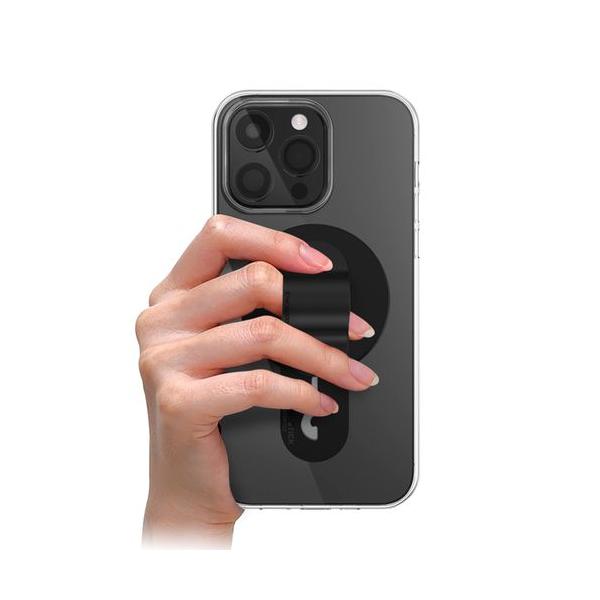 【Mag Flatstick momo stick MagSafe対応グリップスタンド ブラック】 検索キーワード:　 モバイルアクセサリー|　 メーカー型番:MMS25289