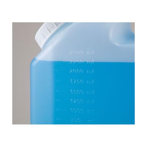 【PE貯尿瓶（ハンドル付） 243×114×160mm (1個) 持ち手付きで運びやすい形状です。取り出しやすい試料口が付いています。内部清掃がしやすい大口径キャップ付きです。】 検索キーワード:Kartell 検査・計測|蓄尿機器類 メー...