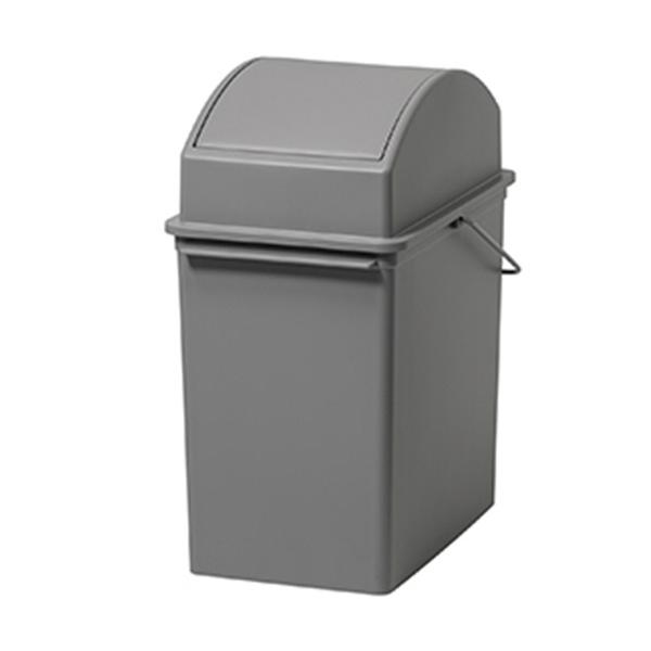 他サイト： ライクイット スイングオープントラッシュビン グレー 17L スリム 1台 取り寄せ商品の商品画像