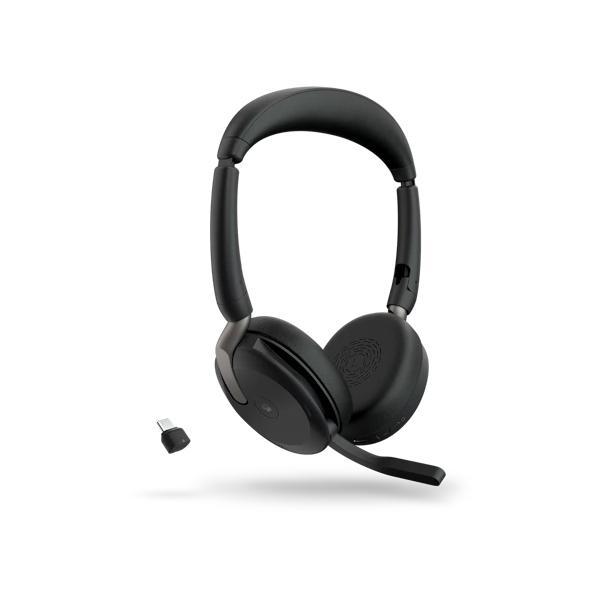 　 Jabra 無線ヘッドセット USB-C 両耳 MS認定 「Jabra Evolve2 65 F...