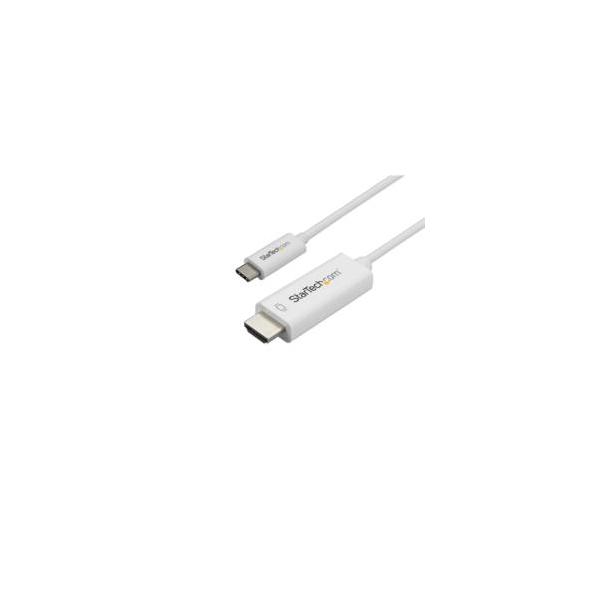 rsD fBXvCϊP[u/USB-C - HDMI/1m/4K60Hz/HBR2/WT ڈ݌=
