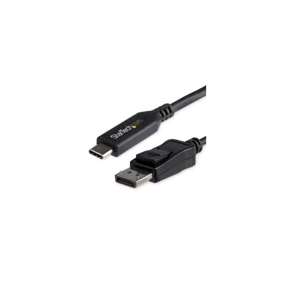 rsD fBXvCϊP[u/USB-C - DP/1.8m/8K60Hz/ubN ڈ݌=