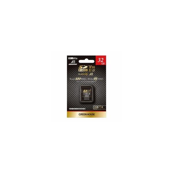 �O���[���n�E�X SDHC�J�[�h UHS-I U3 V30 A1 32GB GH-SDC-ZA32G ���[�J�[�݌ɕi