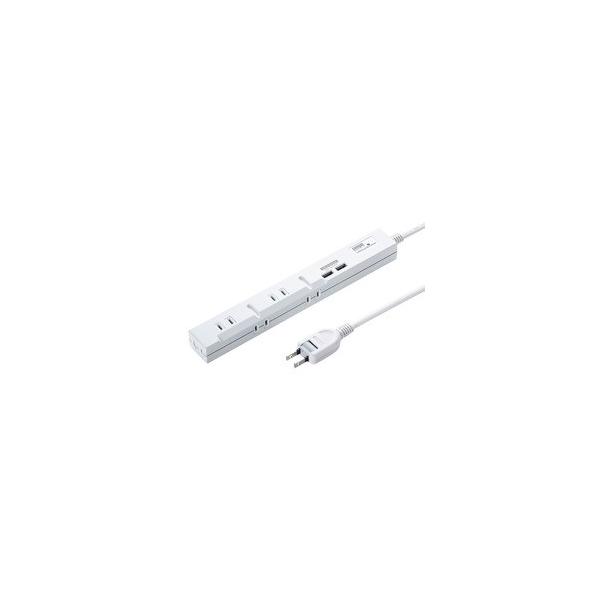 �T�����T�v���C �X����USB�[�d�@�\�t���^�b�v 2P�E5�� 1m TAP-SLIM5U-1 ���[�J�[�݌ɕi