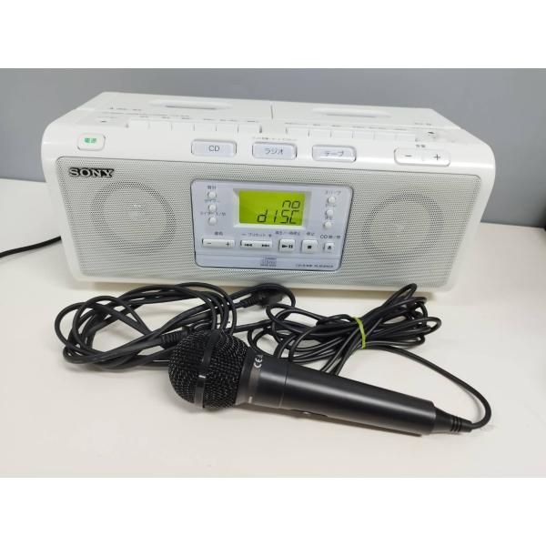 良品】SONY CFD-W78 CDラジオカセットコーダー/おまけマイクつき