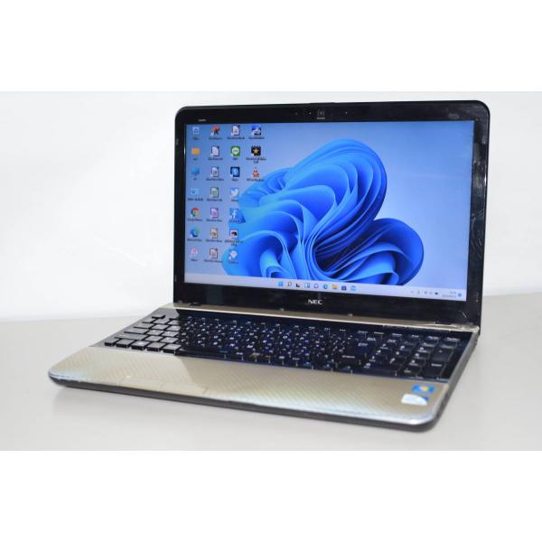 中古ノートパソコン Windows10+office 新品大容量HDD1TB NEC LS150/H