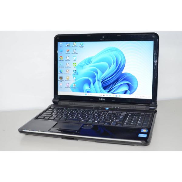 送料無料 新品SSD256GB 1台限定 ノートPC 中古良品 15.6型 富士通 AH56