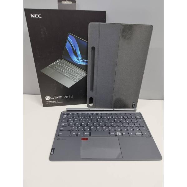 NEC LAVIE Tab T12 スタンドカバー付きキーボード NEC LAVIE Tab T12 スタンドカバー付きキーボード/PC-AC-AD026C : 中古