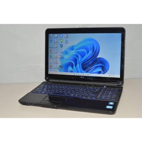 富士通 LIFEBOOK AH56/K i5 SSD 256GB 8GB AC付 FMV LIFEBOOK AH56/K WEBカメラ/中古/15.6型タッチパネル/ノート