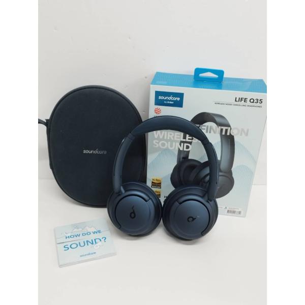 美品】Soundcore LIFE Q35/A3027/ワイヤレスヘッドホン/ブルー