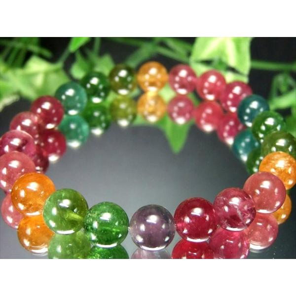奇跡を起こす7色揃い S級 MIXカラー トルマリン ブレスレット 8.5mm