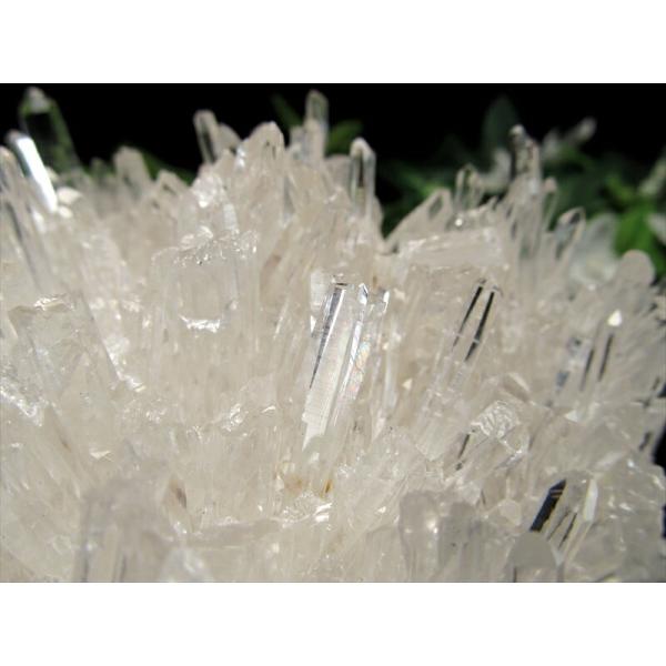 虹入り 4A 四川省産 水晶 クラスター 最大幅118mm 重さ527g 透明 超