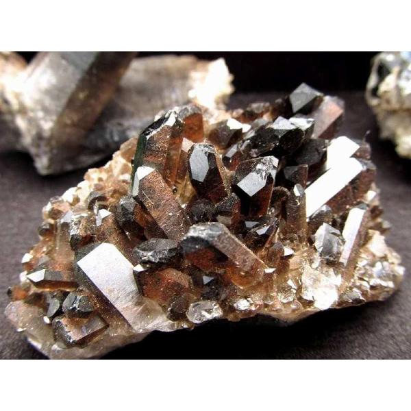 美麗☆高品質☆スモーキークォーツ☆クラスター☆黒水晶☆パワーストーン【189 】 アーカンソー産 黒水晶（スモーキークォーツ）クラスター原石