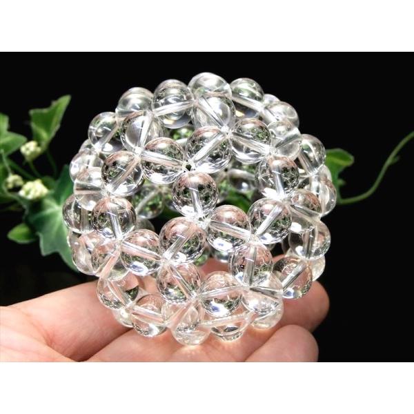 制作保証書付き 水晶 フラーレン 約8mm珠使用 直径約52ミリ 重さ約58g