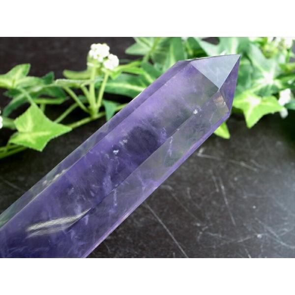 激レア パープルフローライト 蛍石 ポイント 高さ 126mm 重さ 141g