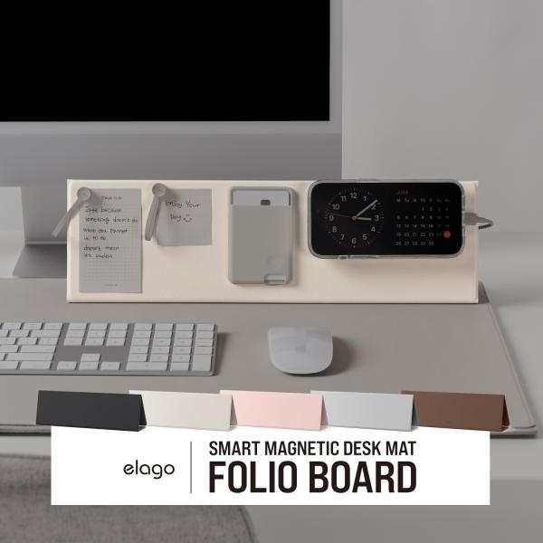 elago マグネット デスクボード FOLIO BOARD充電パット付きグレー comwap_el-dkazzplfb