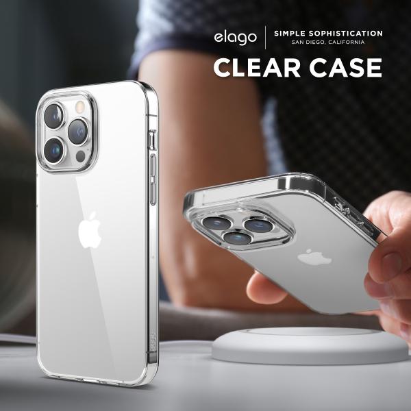 elago iPhone 14 Pro Max ケース クリア カバー 耐衝撃 クリア