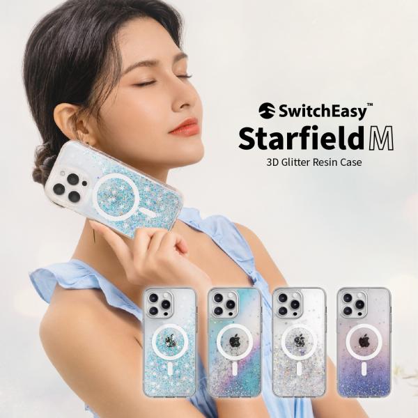SwitchEasy iPhone15ProMax ケース Magsafe 耐衝撃 キラキラ