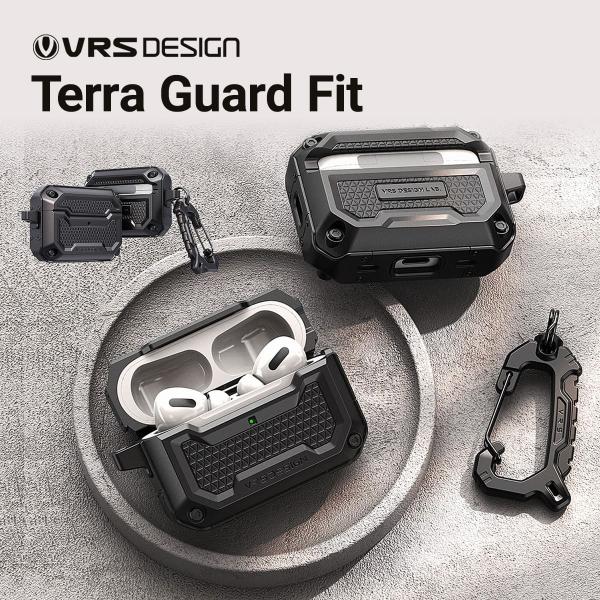 VRS DESIGN AirPods Pro2 ケース カバー カラビナ 付 耐衝撃