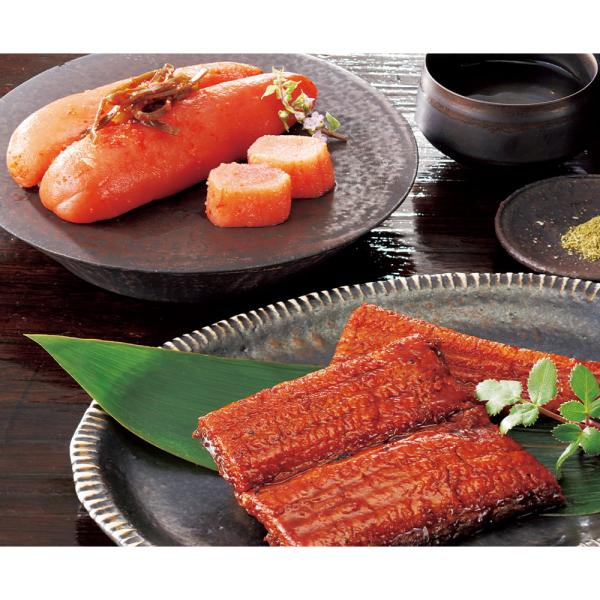 国産鰻の蒲焼と、柚子の風味が上品な柚子風味辛子明太子を詰め合わせました。■仕様： ・内容量：うなぎ蒲焼 60g×3、柚子風味辛子明太子 235g、タレ・山椒 各3・原産地：鰻（国内産）、スケトウダラの卵（アメリカまたはロシア）・賞味期限：冷...