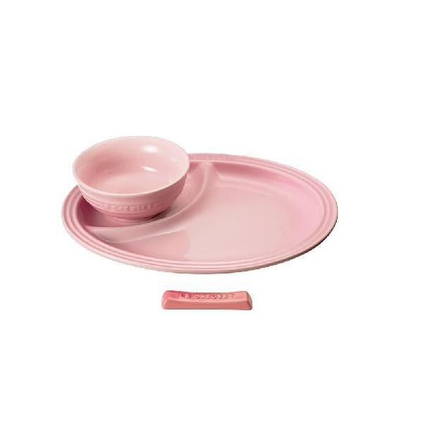 【新品未使用✨】LE CREUSETル・クルーゼベビー用食器セット離乳食　ピンク Le Creuset ベビー キッズ 子ども用 離乳食 ル・クルーゼ 公式