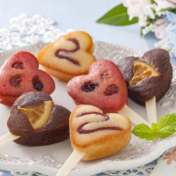 アルミ　フック　ビーター　ブーランジェリー　洋菓子　ミキサー　製菓　お菓子 ハートフルブーケ ブーケフィナンシェ6個入 / プレーン オレンジ