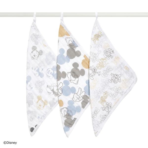 プリントモチーフとなるのは、『ミッキー ＋ ミニー』。ミッキーとミニーがいっぱい！キュートなウォッシュクロス3枚セット。2020年の新しいディズニーコレクションです。柔らかい肌触りで赤ちゃんのお肌にも優しいウォッシュクロス（タオル）はお風呂...