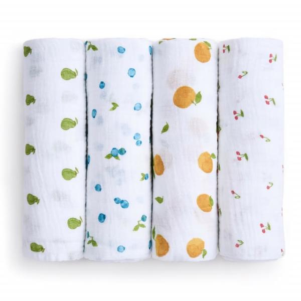 スタイリッシュなデザインのエイデン＆アネイのモスリン・スワドルは、世界中のパパ、ママから愛されています。モスリンコットンは糸目が細く粗織で通気性が高い布です。夏は涼しく、冬は快適な暖かさを保つことができます。大判（120cm×120cm）で...