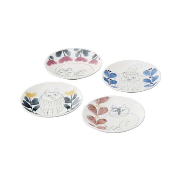 Lisa Larson（リサラーソン） プレート4枚セット 豆皿 小皿 日本製