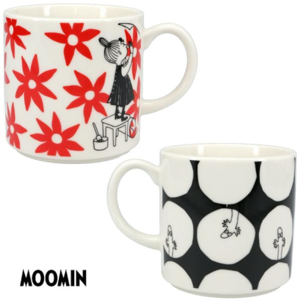 ムーミン マグカップ クヴィオ ドット/フラワー リトルミイ コーヒーカップ スープカップ 日本製 北欧デザイン moomin  ギフト