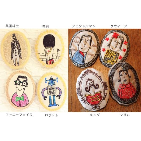 ハンドメイド刺繍ブローチ　け。です ことりと草花の刺繍ブローチ【botanical】 ブローチ j.couture
