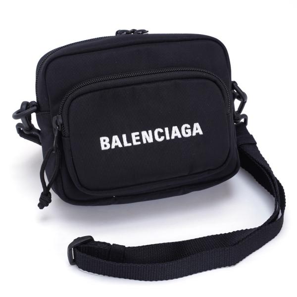 バレンシアガ ショルダーバッグ カメラバッグ ブラック レディース ナイロン 刺繍 ロゴ BALENCIAGA 673352 H85RX 1090