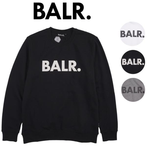 BALR. ロゴ スウェット/トレーナー 裏起毛 ボーラー ブラック グレー