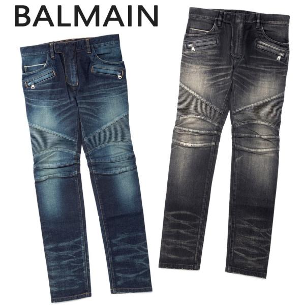 BALMAIN バルマン メンズ バイカー デニムパンツ ブラック BALMAIN バルマン メンズ バイカー デニムパンツ ブラック