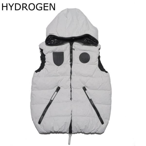 HYDROGEN ハイドロゲン×デュベティカ ダウンベスト ホワイト HYDROGEN ハイドロゲン×デュベティカ ダウンベスト ホワイト